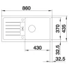 BLANCO FAVUM XL 6 S SILGRANIT mosogató, kávé