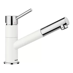   BLANCO KANO-S kihúzható fejes csaptelep, fehér/króm, SILGRANIT-Look, HD