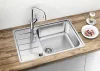 BLANCO LEMIS XL 6 S-IF Compact fényezett rozsdamentes acél mosogató, lefolyó-távműködtetővel