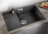 BLANCO ZIA XL 6 S Compact SILGRANIT mosogató, fekete