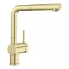 BLANCO LINUS-S kihúzható fejes csaptelep, satin gold, HD