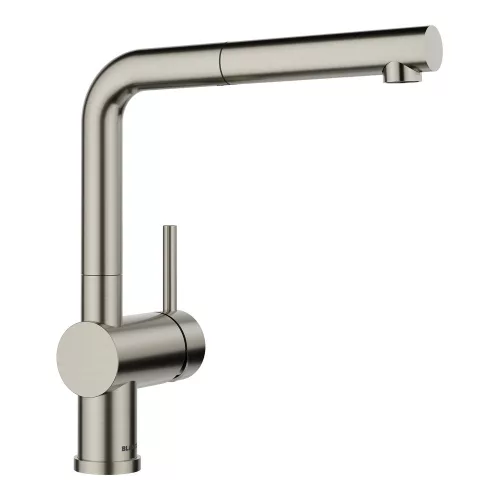 BLANCO LINUS-S kihúzható fejes csaptelep, satin platinum, HD