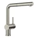 BLANCO LINUS-S kihúzható fejes csaptelep, satin platinum, HD