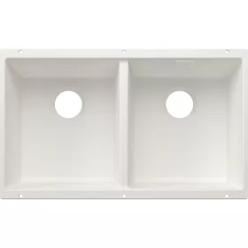   BLANCO SUBLINE 350/350-U SILGRANIT mosogató, fehér, lefolyó nélkül