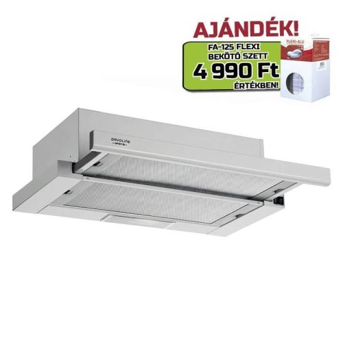 Davoline - Páraelszívó Spot Q  ECO 060 GR-IX + FA125/3 bekötő szett - A készlet erejéig rendelhető!
