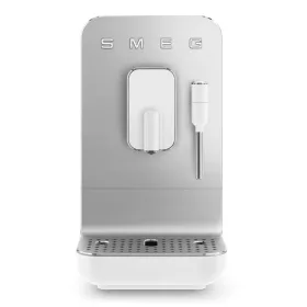   SMEG AUTOMATA KÁVÉFŐZŐ, Collezione design, tejhabosító funkció, matt fehér