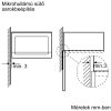 Bosch BEL554MS0 Serie|6 Beépíthető mikrohullámú sütő | AutoPilot7 | 25l | Nemesacél