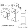 Bosch BFL554MB0 Serie|6 Beépíthető mikrohullámú sütő | AutoPilot7 | 25l | Fekete