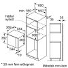 Bosch BFL554MS0 Serie|6 Beépíthető mikrohullámú sütő | AutoPilot7  | 25l | Nemesacél