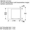 Bosch BFL623MB3 Serie|2 Beépíthető mikrohullámú sütő | AutoPilot7 | 20l | Fekete