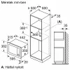 BOSCH BFL623MB4 Serie|2 Beépíthető mikrohullámú sütő | Fekete