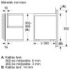 BOSCH BFR7221B1 Serie|8 Beépíthető mikrohullámú sütő | Fekete