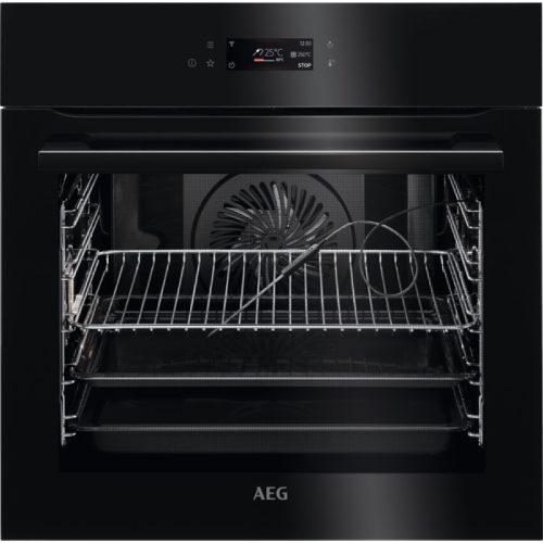 AEG BPE748380B Beépíthető sütő gőz funkcióval | Fekete
