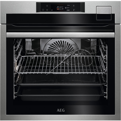 AEG BSE792380M SteamCrisp Beépíthető gőzsütő | EXCite | 70l | Gőz tisztítás | Maghőmérő | Inox