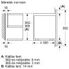 Neff C17GR00N0 N70 Beépíthető mikrohullámú sütő | TFT | grill | 21l | Nemesacél