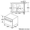 Neff C1APG64N0 N 50 Beépíthető kompakt mikrohullámú sütő gőzfunkcióval | LCD | 36l | Katalitikus |Nemesacél