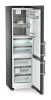 LIEBHERR CBNbsa 575i Szabadonálló kombinált alulfagyasztós hűtőszekrény | NoFrost | DuoCooling | 259/103 l | 201,5 cm magas | 59,7 cm széles | BlackSteel