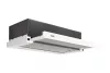 EVIDO SLIMLUX 60GW teleszkópos páraelszívó, 60 cm, fehér/fehér üveg front