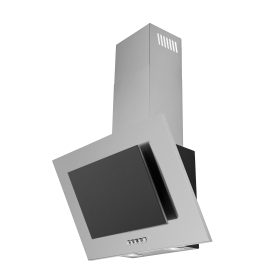   EVIDO REFLEX 60XB vertikális fali páraelszívó, 60 cm, inox/fekete üveg