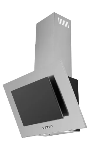 EVIDO REFLEX 60XB vertikális fali páraelszívó, 60 cm, inox/fekete üveg