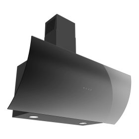   EVIDO CLIFF 90B vertikális fali páraelszívó, 90 cm, fekete üveg