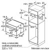 BOSCH CSG7361B1 Serie|8 Beépíthető kompakt gőzsütő | Fekete