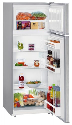 Liebherr CTPel 231 Szabadonálló kombinált felülfagyasztós hűtőszekrény | SmartFrost | 189/44 l | 140.1 cm magas | 55 cm széles | Silver