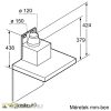 NEFF D65BMP5N0 N 70 Beépíthető fali kürtős páraelszívó | 657m3/óra | 60 cm | Nemesacél