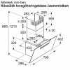 NEFF D85IFN1S0 N 50 Beépíthető fali kürtős páraelszívó | 768m3/óra | 80 cm | Fekete üveg