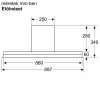 BOSCH DBB97AM60 Serie|6 Integrált beépíthető design páraelszívó | TouchControl | 750 m3/óra | 90 cm | Fekete