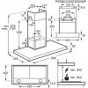 AEG DBE5660HB Beépíthető fali kürtős páraelszívó Inox