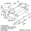 BOSCH DFL064W53 Serie|2 Beépíthető teleszkópos páraelszívó | 389m3/óra | 60 cm | Nemesacél