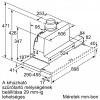 BOSCH DFS097A51 Serie|4 Beépíthető teleszkópos páraelszívó | 729m3/óra | 90 cm | Nemesacél