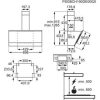 AEG DVE5971HB Beépíthető fali kürtős páraelszívó | H2H | 700 m3/óra | 90 cm | Fekete üveg