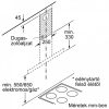 Bosch DWB64BC50 Serie|2 Beépíthető fali kürtős páraelszívó | 340m3/óra | 60cm | Nemesacél