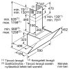 BOSCH DWK67CM60 Serie|4 Beépíthető fali kürtős páraelszívó | TouchSelect | 700m3/óra | 60 cm | Fekete üveg