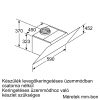 BOSCH DWK67CM60 Serie|4 Beépíthető fali kürtős páraelszívó | TouchSelect | 700m3/óra | 60 cm | Fekete üveg