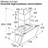 
BOSCH DWK81AN60 Serie|6 Beépíthető fali kürtős páraelszívó | EcoSilence Drive | Wifi | 915m3/óra | 80 cm | Fekete üveg