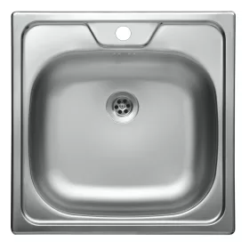   LIVINOX PANEL karcálló szövetmintás rozsdamentes acél mosogató, 480 x 480 mm