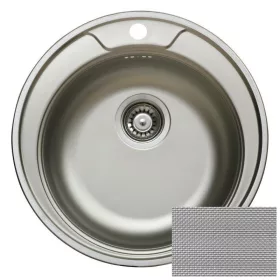   LIVINOX RONDO 145 karcálló szövetmintás rozsdamentes acél mosogató, 480 mm