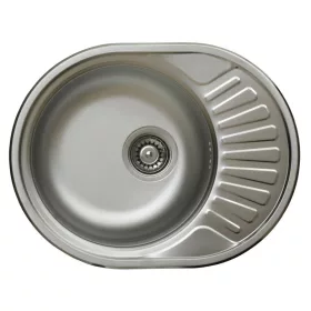   LIVINOX RONDO 157 natúr rozsdamentes acél mosogató, 570 x 450 mm