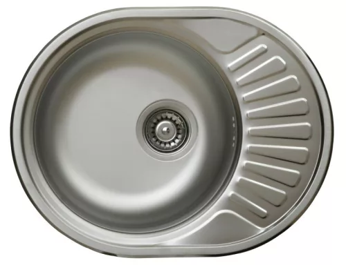 LIVINOX RONDO 157 natúr rozsdamentes acél mosogató, 570 x 450 mm