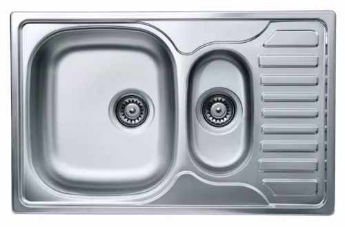 LIVINOX OBERON 174 natúr rozsdamentes acél mosogató, 780 x 490 mm