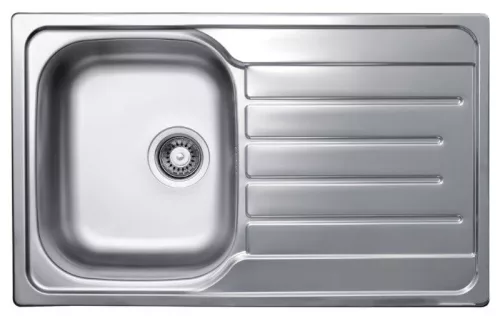 LIVINOX EC-338K natúr rozsdamentes acél mosogató, 800 x 500 mm