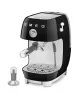 SMEG ESPRESSO KÁVÉFŐZŐ COLD BREW FUNKCIÓVAL, retro, fekete