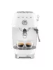 SMEG ESPRESSO KÁVÉFŐZŐ COLD BREW FUNKCIÓVAL, retro, fehér