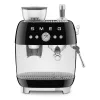 SMEG ŐRLŐVEL KOMBINÁLT ESPRESSO KÁVÉFŐZŐ, retro, fekete