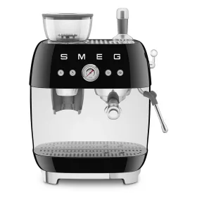   SMEG ŐRLŐVEL KOMBINÁLT ESPRESSO KÁVÉFŐZŐ, retro, fekete