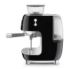 SMEG ŐRLŐVEL KOMBINÁLT ESPRESSO KÁVÉFŐZŐ, retro, fekete