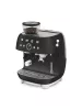 SMEG ŐRLŐVEL KOMBINÁLT ESPRESSO KÁVÉFŐZŐ, retro, matt fekete
